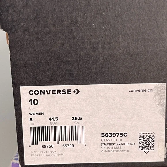 Converse unisex Tropical High-Top Sneakers - Pink and Red - Picture 10 of 10